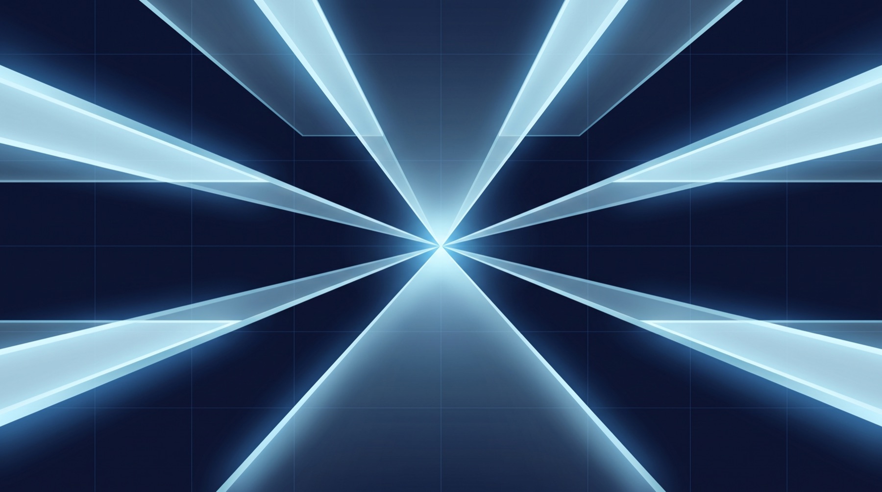 Illustration: planes of light converging on one central point