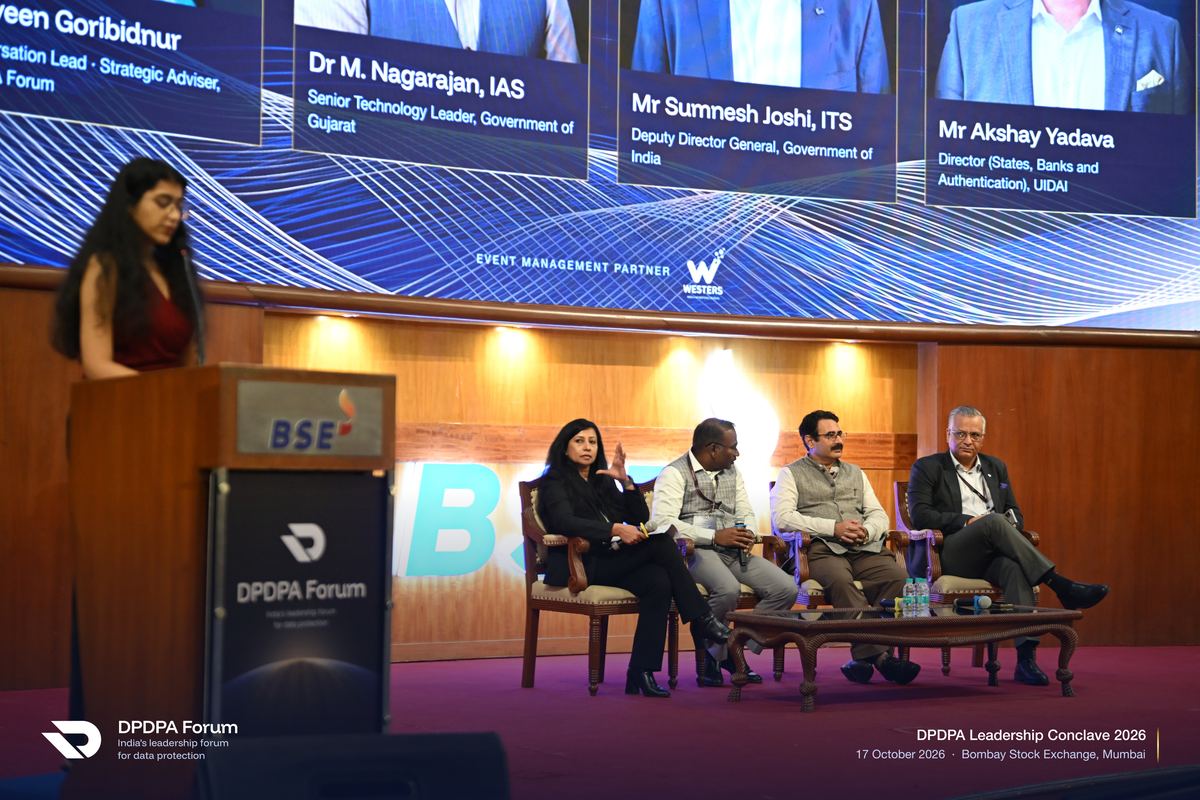 Track 02 on stage at the Bombay Stock Exchange, 17 October 2026