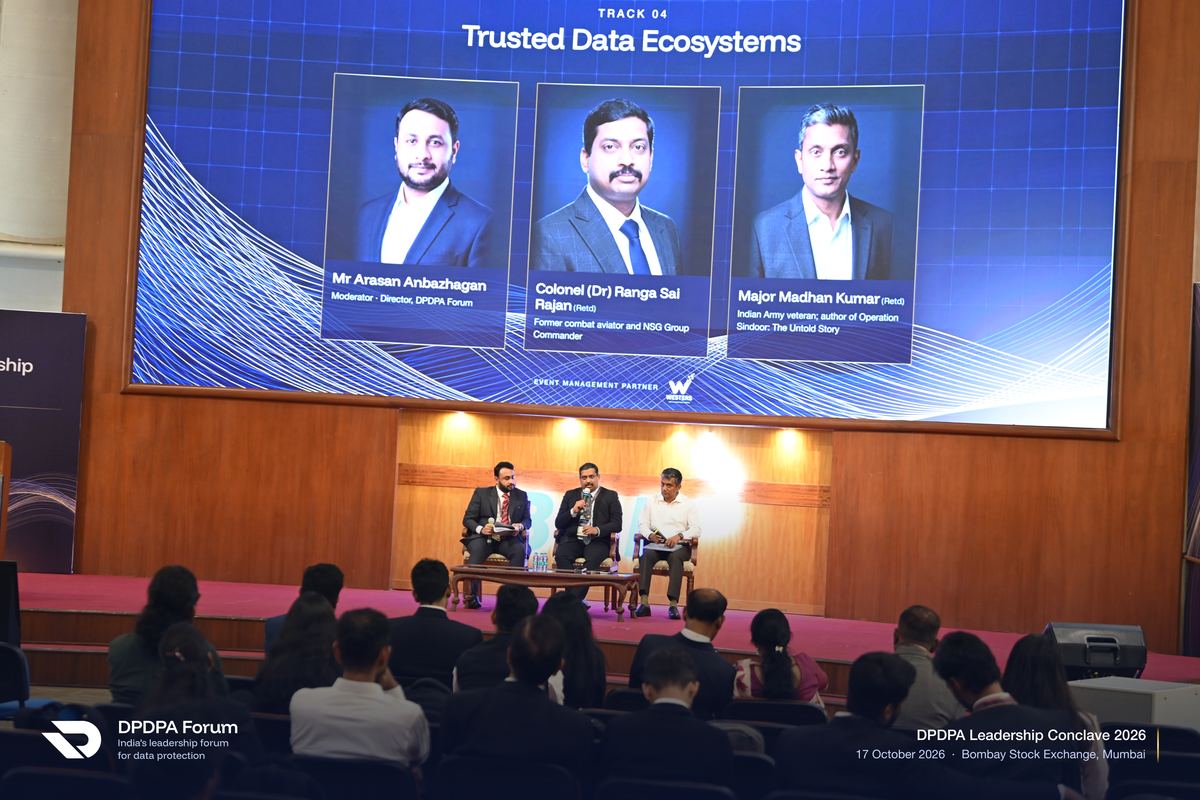 Track 04 on stage at the Bombay Stock Exchange, 17 October 2026