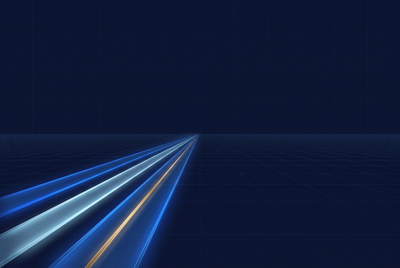 Illustration: four paths of light converging on one horizon