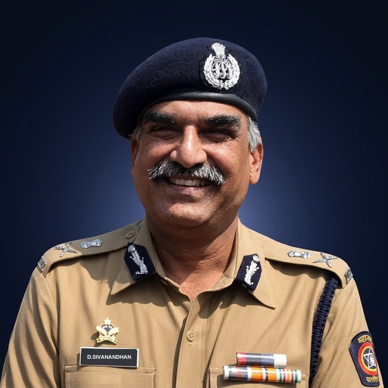 Shri D. Sivanandhan, IPS (Retd), portrait in police uniform